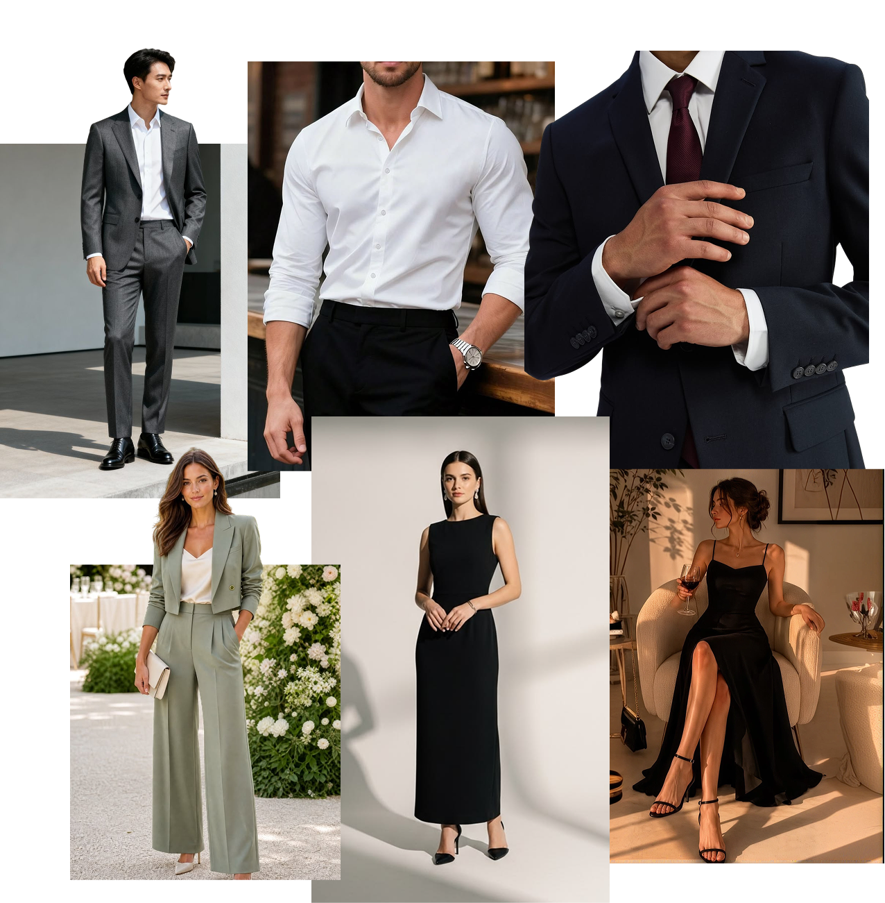 Referências de traje social para os convidados